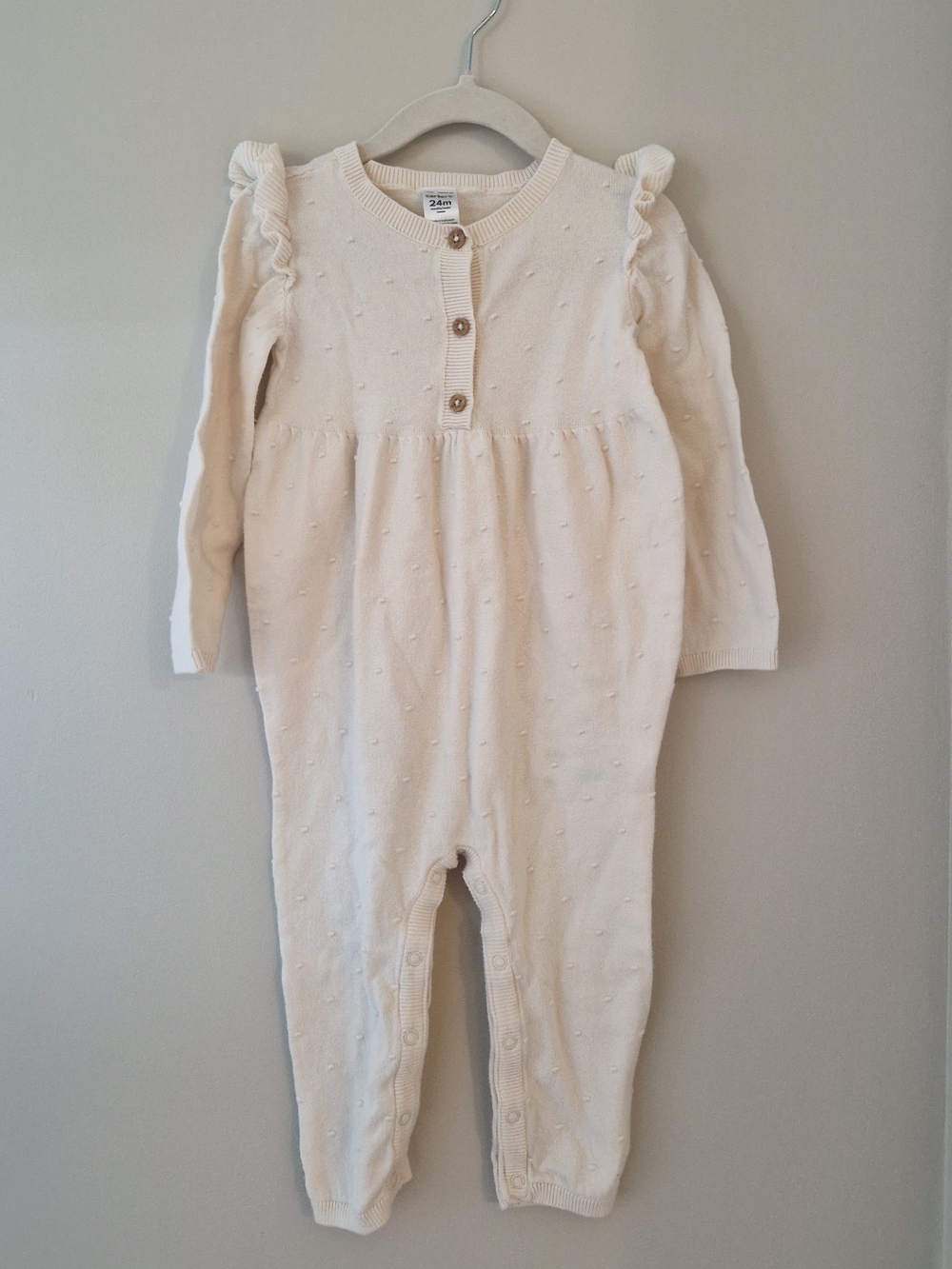 Carter's Cream Knit Baby One-piece